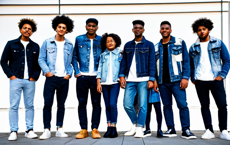 패션디자인과 패션소재 응용 - Tech-Enhanced Clothing**

"A close-up shot showcasing a stylish, functional jacket with integrated s...