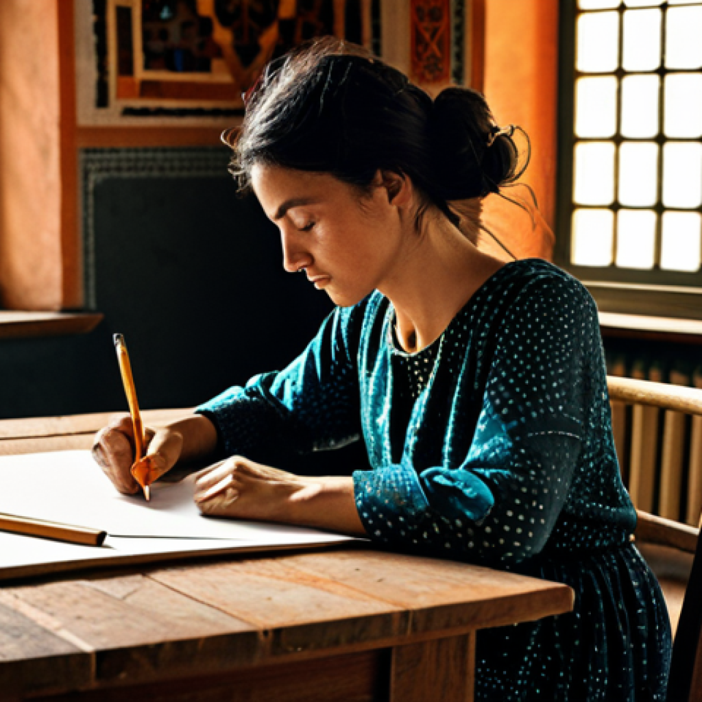 패션디자인과 패션코디네이션 - **Image Title: The Seed of Creativity**
    A female fashion designer in her late 30s, with an inten...