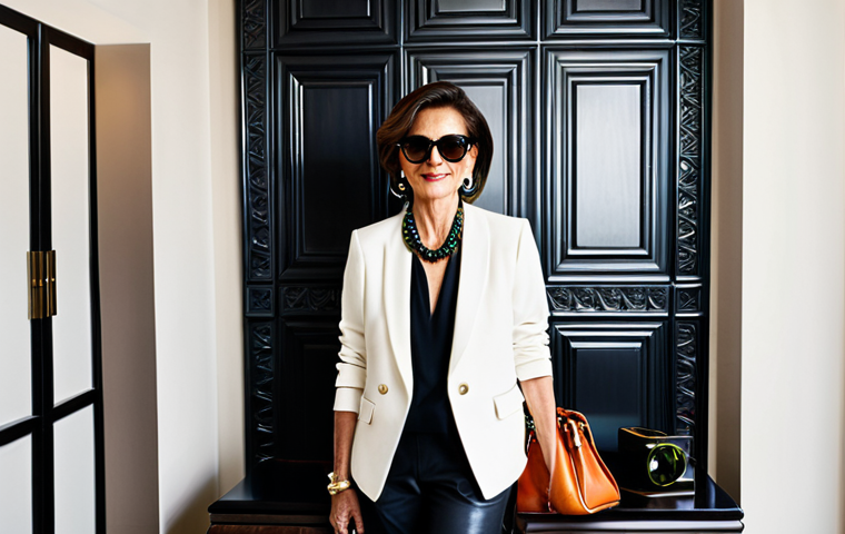 패션디자인과 패션코디네이션 - **Image Title: The Seed of Creativity**
    A female fashion designer in her late 30s, with an inten...